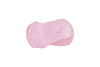 Eco friendly hračka pro psy plechovka růžová, 16cm/110g