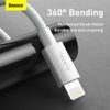 Kabel USB / Lightning 1,5m bílý 2ks - Baseus Simple Wisdom