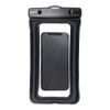 Voděodolná taška na mobilní telefon s plastovým zavíráním - černý