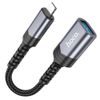 Adaptér Lightning (samec) / USB-A (samice) černý - HOCO