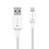 Nabíjecí kabel USB-A / Lightning 0,3m pletený bílý - Tactical Stitch Thread