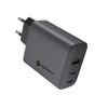 Cestovní nabíječka Forcell F-Energy s 2x USB C a USB A zásuvkami - 4A 65W s funkcí PD a Quick Charge 4.0