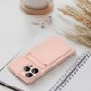 Obal / kryt pre Apple iPhone 7 / 8 / SE 2020 ružové - Forcell CARD CASE