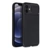 Obal / kryt na Apple iPhone 12 / 12 PRO černý - CARBON PRO Case