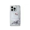 Obal / kryt na Apple iPhone 13 Pro transparentní - Hello Kitty Liquid Glitter Electroplating Head Logo