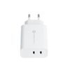 Cestovní nabíječka 2x USB-C 3A 35W PD a Quick Charge 4.0 bílá - Forcell