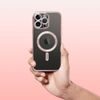 Obal / kryt na Apple iPhone 14 Plus rose gold - Electro Mag Cover MagSafe