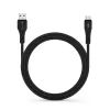 Datový kabel USB A / Micro USB QC3.0 2,4A 18W 1m silikonový černý - FORCELL