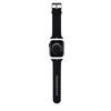 Řemínek pro Apple Watch 42/44mm černý - Karl Lagerfeld Karl and Choupette Head NFT