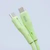 Silikonový kabel USB C / USB C QC4.0 PD 3A 60W 1m zelený - Forcell F-Energy