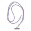 Přívěsek SWING na telefon s nastavitelnou délkou / délka šňůrky 165cm (max 82,5cm ve smyčce) / na rameno nebo krk - fialový