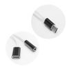 Adaptér / redukcia HF / audio + USB nabíjanie - C čierna
