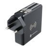 Multifunkčná 20W cestovná nabíjačka 5v1 s káblom micro USB/USB-C/Blesk, 10 000 mAh Power Bank, 15W bezdrôtové nabíjanie