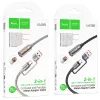 Zapalovač s kabelem USB A / Typ C černý 0,3 cm - HOCO