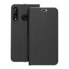 Puzdro / obal pre Huawei P30 Lite čierny - kniha LUNA CARBON