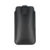 Puzdro / obal pre Samsung Galaxy A02s / A03s / A12 / A21s / A32 5G / A42 5G / A72 5G / M12 XIAOMI Redmi 9A / 9AT / 9c / Note 10 PRO / Mi11 OPPO A52 / A72 / A92 REALME 7i VIVO Y52 5G / Y72 5G - zaťahovacie puzdro Forcell POCKET Carbon