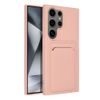 Obal / kryt na Samsung Galaxy S24 Ultra růžový - Card Case