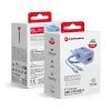 Cestovní nabíječka 33W GaN3 s kabelem, USB C + USB A modrá - FORCELL