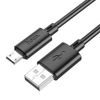 Datový kabel USB - Micro USB 2,4A 1 m černý - HOCO X88