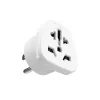 Adaptér FIXED pro zapojení EU, UK, US, AUS nabíječek do USA zásuvek, bílý
