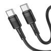 Datový / nabíjecí kabel USB-C / USB-C 1m 60W černý - HOCO X83