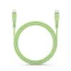 Nabíjecí / datový kabel USB-C - Lightning 1m zelený - Forcell F-Energy PD 3A 27W Silicone C346