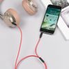 Kabel AUX Jack 3,5mm UPA12 s mikrofonem červený - HOCO