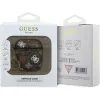 Ochranné Pouzdro pro Apple AirPods 1/2 hnědé - Guess PU 4G Peony Charm