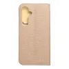 Pouzdro / obal na Samsung Galaxy S25 Plus zlaté - knížkové LUNA