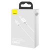 Kabel USB na Apple, Lightning 8-pin, 2,4A , 1m, bílý - Baseus