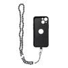 Přívěsek na telefon CRYSTAL DIAMOND 74cm - černé korálky