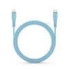 Nabíjecí / datový kabel USB-C - Lightning 1m modrý - Forcell F-Energy PD 3A 27W Silicone C346