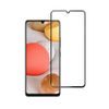 Tvrdené / ochranné sklo Samsung Galaxy A42 5G čierne - Full Face (plné lepidlo s rámom/malé rozmery)