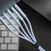 Silikonový kabel USB C / USB C QC4.0 PD 3A 60W 1m modrý - Forcell F-Energy