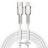 Kabel s konektorem Lightning / USB-C , 2m, bílý - BASEUS