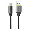Kabel USB-A/USB-C 0.3m černý - Tactical Fast Rope Aramid 2.0
