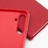 Pouzdro / obal na Xiaomi Redmi Note 15 Pro Plus 5G červené - knížkové LUNA Book Carbon
