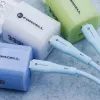 Nabíjecí / datový kabel USB-C - Lightning 1m modrý - Forcell F-Energy PD 3A 27W Silicone C346