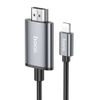 Kabel Lightning na HDMI 1080p UA27 2 m šedý - Hoco