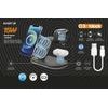Bezdrátová nabíjecí stanice Aligator Smart Station S 15W, 3v1, černá