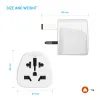 Adaptér FIXED UK Adapter pro zapojení EU, US, AUS zařízení do UK zásuvek, bílý