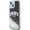 Obal / kryt na Apple iPhone 11 černý - DKNY HC Liquid Glitters W/Arch Logo