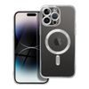 Obal / kryt na Apple iPhone 15 strieborný - Electro Mag Cover