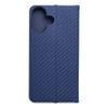 Puzdro / obal na Apple iPhone 16 modré - kniha LUNA Book Carbon