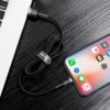 Nabíjecí a datový kabel USB / Lightning 3 m zlato-černý - BASEUS