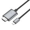 Kabel Lightning na HDMI 1080p UA27 2 m šedý - Hoco