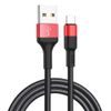 Kabel USB / USB-C 1m černo-červený - HOCO