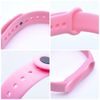 Silikonový řemínek Strap pro Xiaomi Mi band 5 / 6 / 7 růžový - Strap Silicone