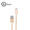 Dátový kábel USB / USB-C 1 m zlatý opletený - HOCO X2