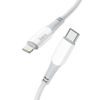 Kabel Typ C na Apple iPhone Lightning 8-pin Power Delivery PD20W Ferry X70 1m bílý - HOCO